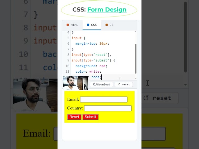 Create Form Using HTML CSS #form #htmltutorial #loginform