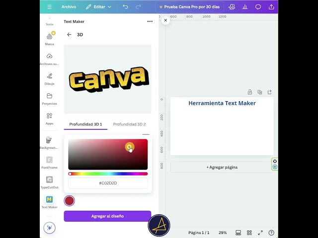 Herramienta Text Maker