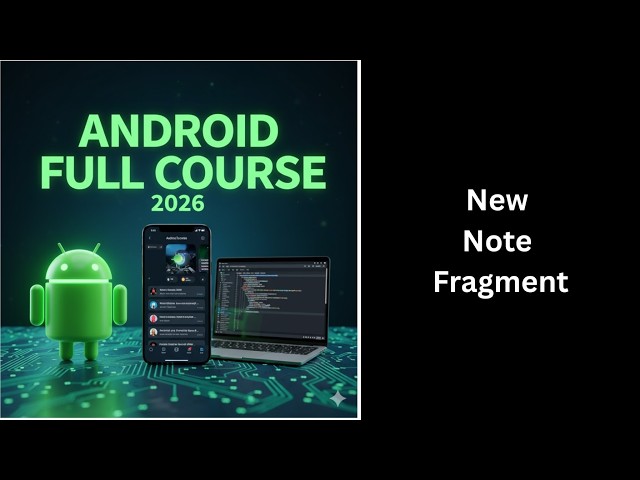 (576) New Note Fragment in Android | Kotlin & Android Jetpack Tutorial