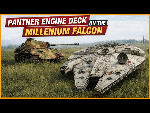 Panther Parts on the Falcon - Kitbashing magic of the original movies.