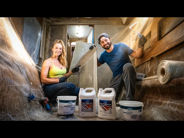 We’re FIBERGLASSING OUR BULKHEADS!!!! | DIY Catamaran Rebuild 🚧 | Ep.97