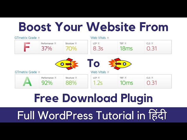 Boost WordPress Website 100% Results || Speedup Your WordPress Website || Free Plugins #Hindi