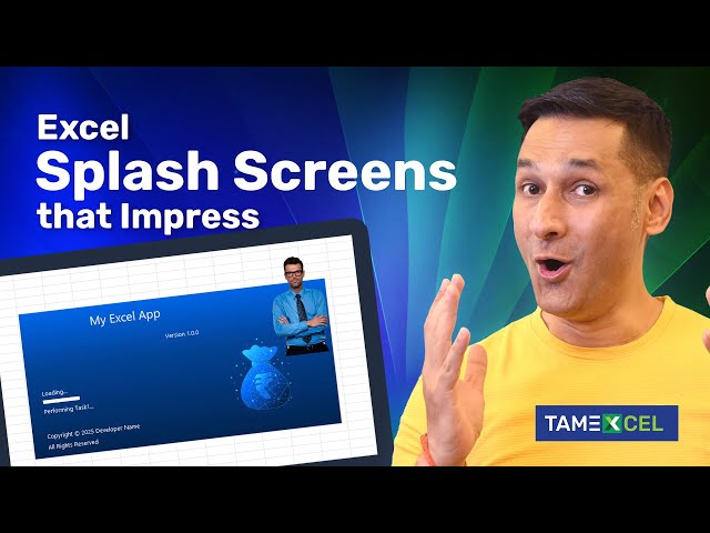 How to Create Premium Splash Screens in Excel VBA