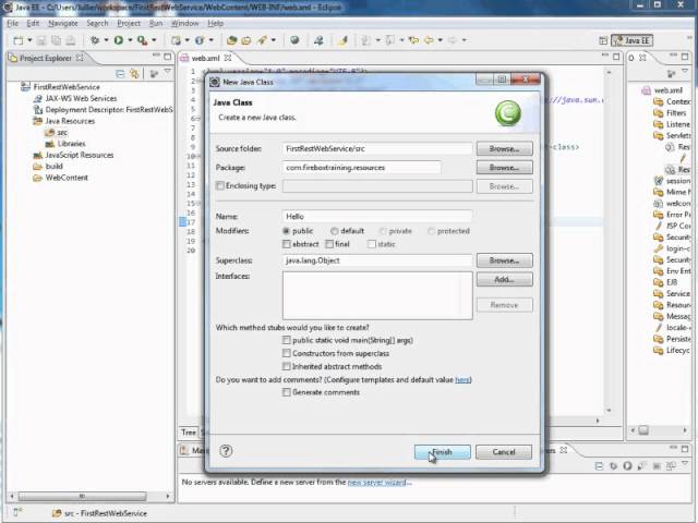 Java Web Services Training | JAX-RS Using Jersey,Eclipse, and CURL