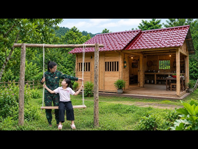 Making a Small Swing for Her Daughter – A Veteran's Dream of Happiness.