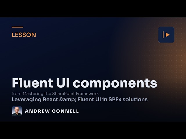 Fluent UI React Components in SPFx Web Parts