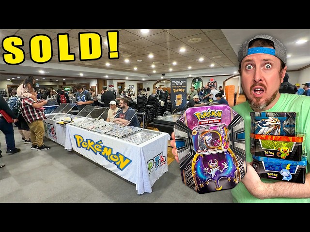 I Rescued a STACK of Pokemon Tins at a Card Show, OPEN IT!