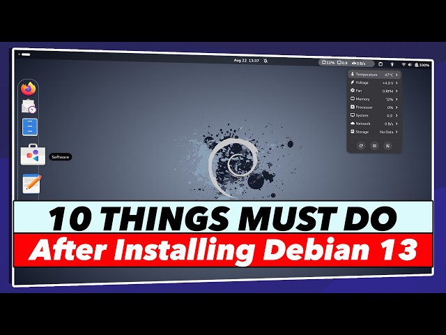 10 Things To Do After Installing Debian 13 (TRIXIE)