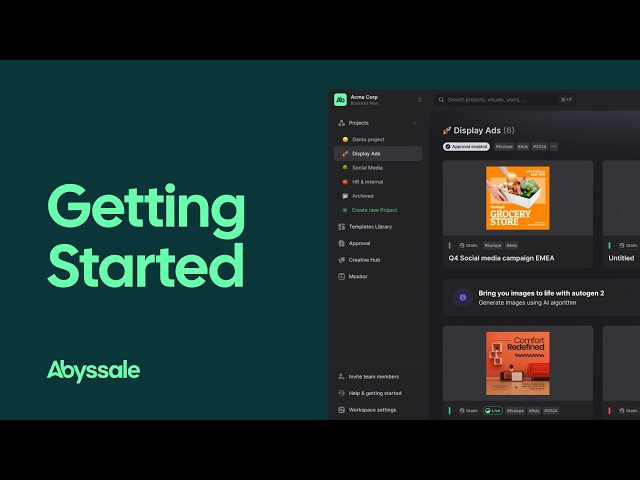 Abyssale 101: Getting Started — The Complete Platform Overview
