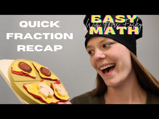 QUICK FRACTION RECAP [Introduction to Fractions with Real Life Examples] 4th Grade Math