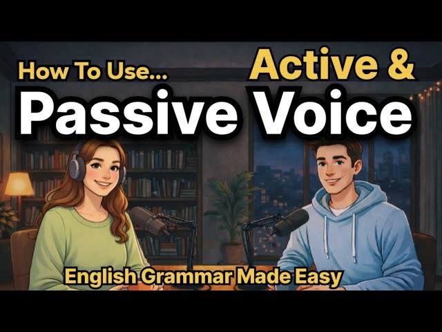 How to Use Active Voice & Passive Voice in English | English Grammar Made Easy | Talk Emma Podcast