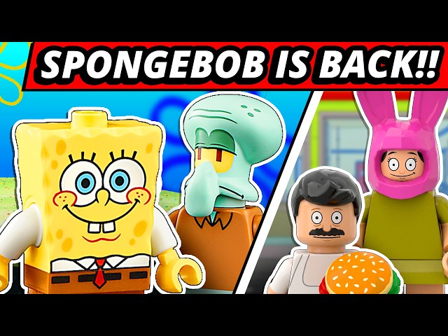 LEGO SpongeBob is BACK! Bob's Burgers?! Universal Monsters! Jumanji! Hot Batman Summer?!