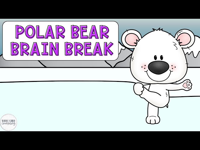 Kids Positive Affirmation Stretches | Polar Bear Brain Break | Winter Classroom Yoga Movement Break