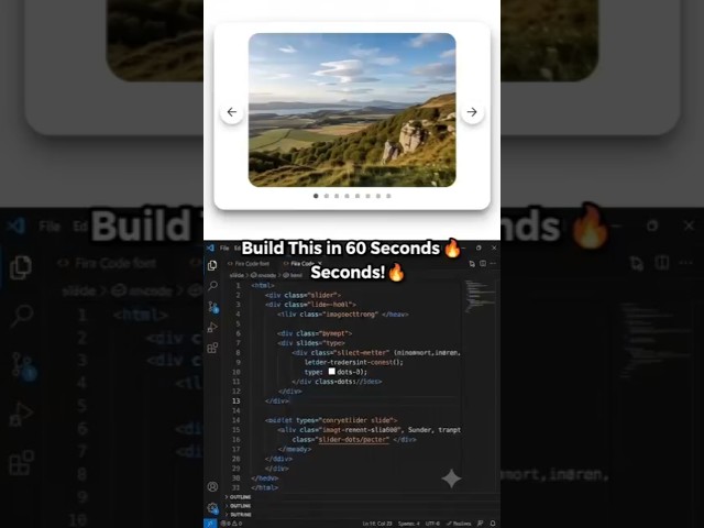 Can You Build This Image Slider in JavaScript? 🤯 #javascript #coding