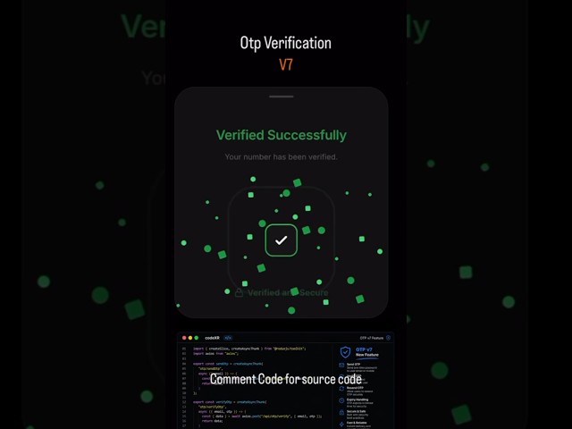 I Built This 🔐 OTP Verification UI with HTML & CSS! #shorts 🔥 #trending 💥#html 💻#css3 💻 #viral 📈