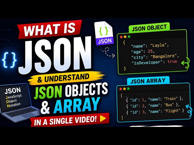 Why JSON REQUIRED ? What are js objects and arrays #fresher #jobs #interview #webdevelopment 
