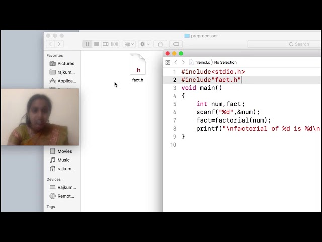 Preprocessor file inclusion - C Programming lecture series