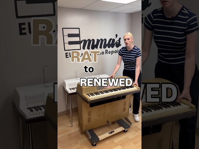 Watch the full transformation video on my page! #electricpiano #restoration #shorts