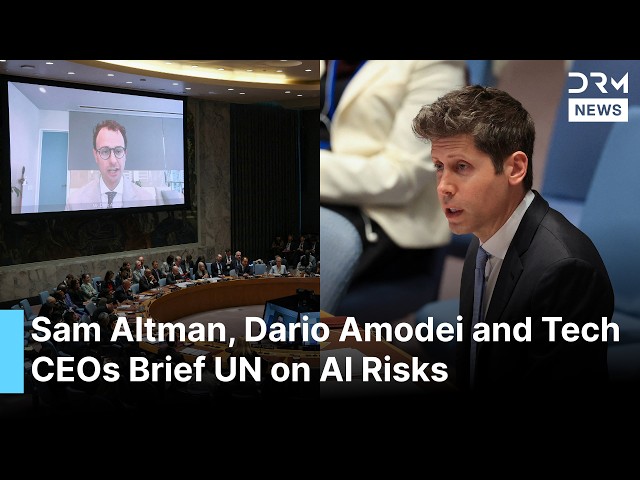 Full UN Security Council AI Hearing With Sam Altman, Dario Amodei and Clément Delangue | AC1G