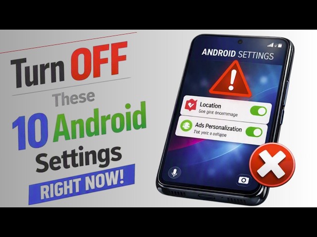 10 Android Settings You Need to Disable Immediately
