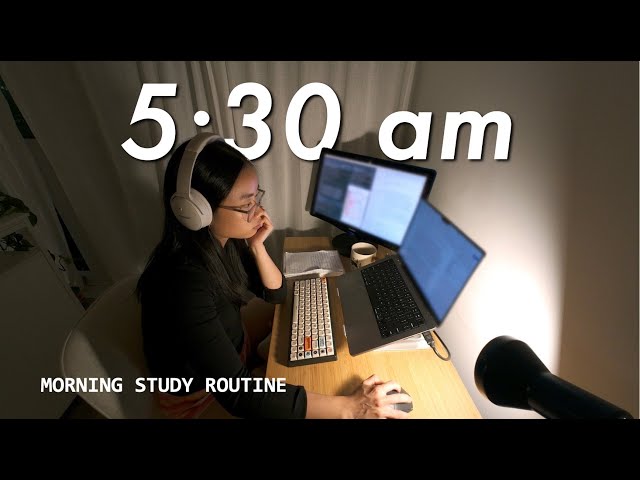 5:30am study vlog, 20hr day 😴📚 | immunology research, biostatistics, coding, day in my life