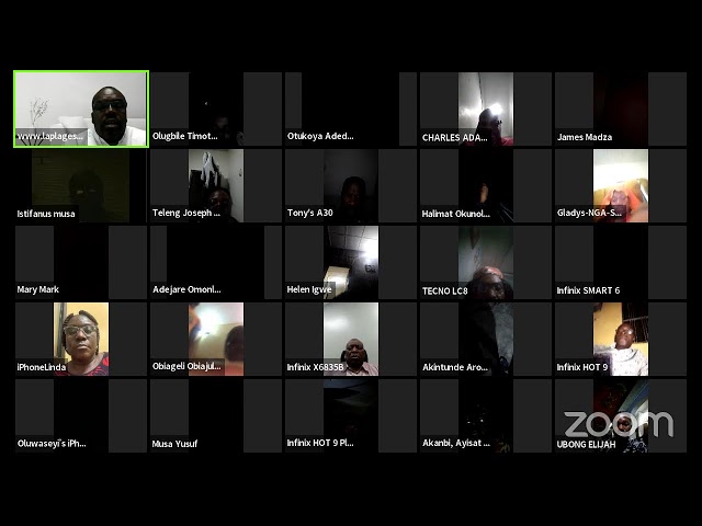TRAIN THE TRAINERS ZOOM SESSION