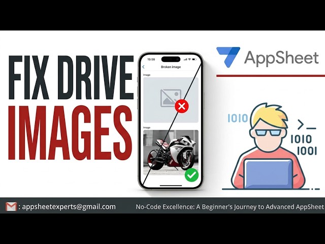 How to Display Google Drive Images in AppSheet (Direct Link Formula) | #appsheet #mobileapp #google