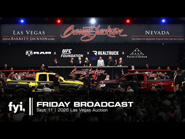 FYI // Barrett-Jackson Friday Broadcast Replay // 2026 Las Vegas Auction // Friday, Sept 11