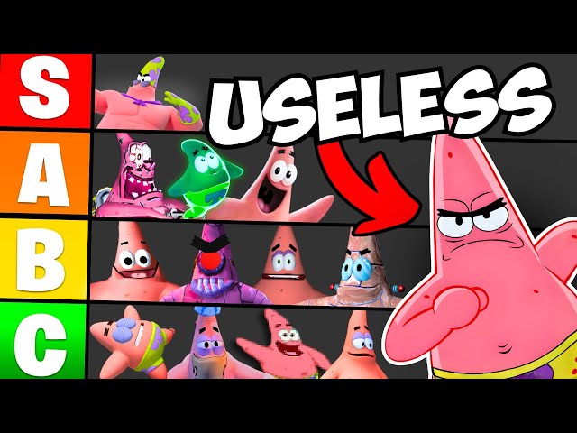 Ranking How USELESS Patrick is in Every SpongeBob Game