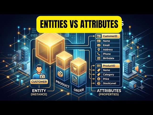 Entities vs Attributes in DBMS | Database Design