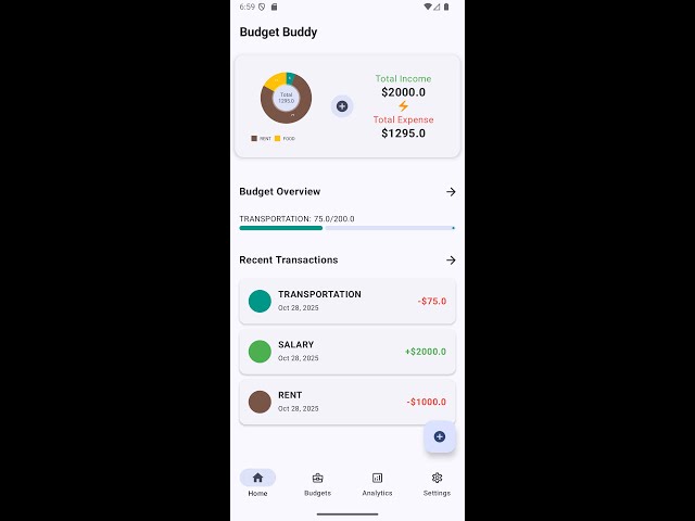 Build a Fully Functional Finance App — BudgetBuddy using Kotlin in Android Studio