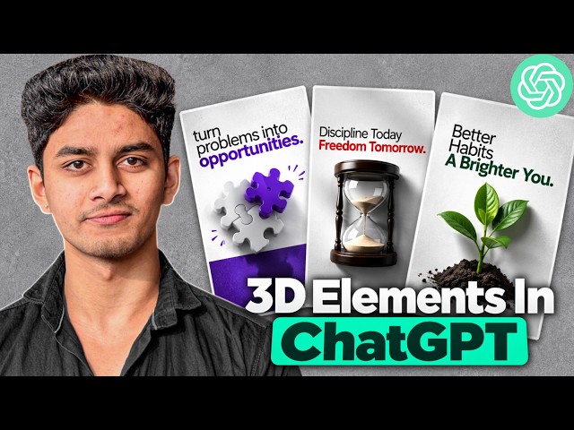 Viral 3D Motion Graphics Elements with ChatGPT (Step-by-Step AI Tutorial)