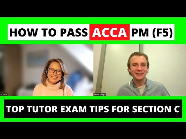 How to pass ACCA PM (F5) - Top tutor exam tips for section C | ACCA Performance Management |