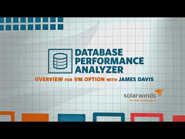 Database Performance Analyzer Overview for VM option