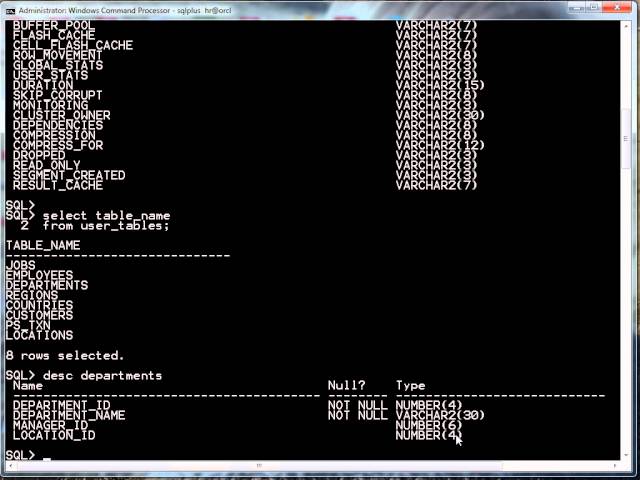 Oracle Tutorial | Oracle SQL Data Dictionary