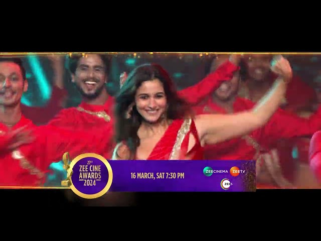 Alia Bhatt Aka Rani | Zee Cine Awards 2024 | Sat, March 16th, 7:30 PM | Zee Cinema & Zee TV