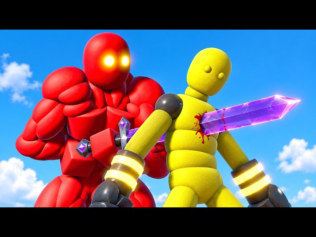 Ultra Dude versus the Bionic Dude! (with Active Ragdoll Physics)