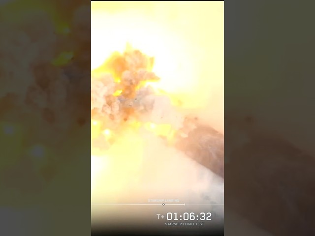 BOOM! Starship v3 Explodes On Splashdown