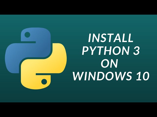 INSTALL PYTHON  | How to install and run Python 3 on Windows