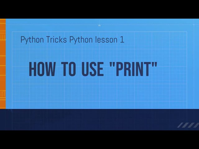 Python tricks lesson 1