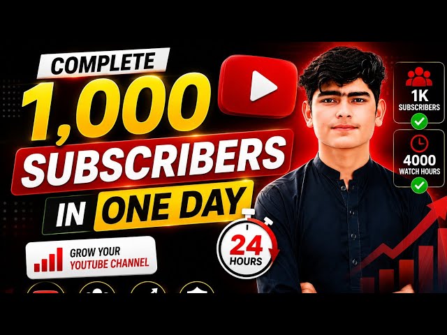 Complete 1K Subscribers & Watch Time in One Day #youtubesubscribers #1ksubscribers #watchtime 