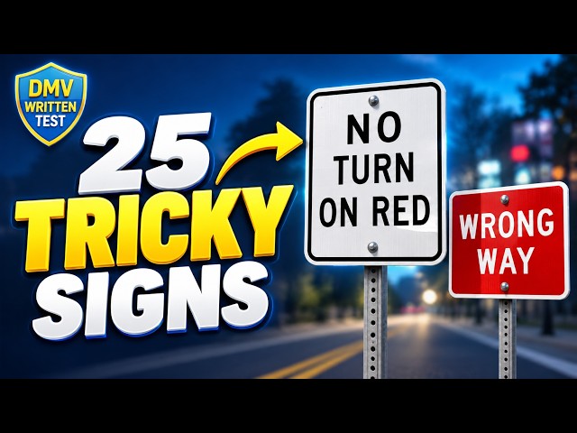 Can You Get 25/25? DMV Road Signs Practice Test