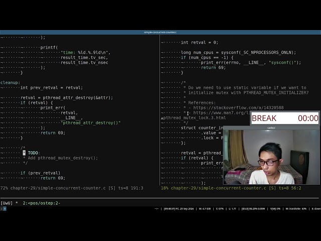 Live study: read along book "Operating Systems: Three Easy Pieces" (Part 207)