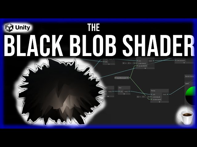 How to make and animate an EVIL BLACK BLOB using ONLY SHADER GRAPH in Unity3D
