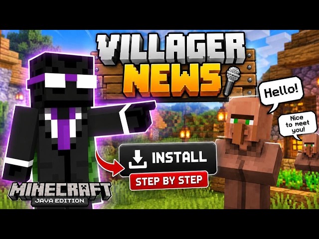 How to download Minecraft Villagers News Add-On in Minecraft Java Edition-Step By Step
