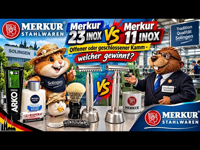 Merkur 23 INOX vs. Merkur 11 INOX - Open or closed comb - which one wins?