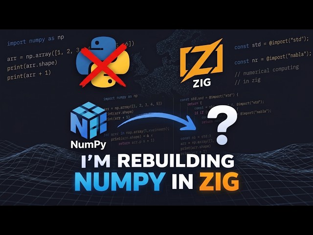 I’m Rebuilding NumPy From Scratch in Zig