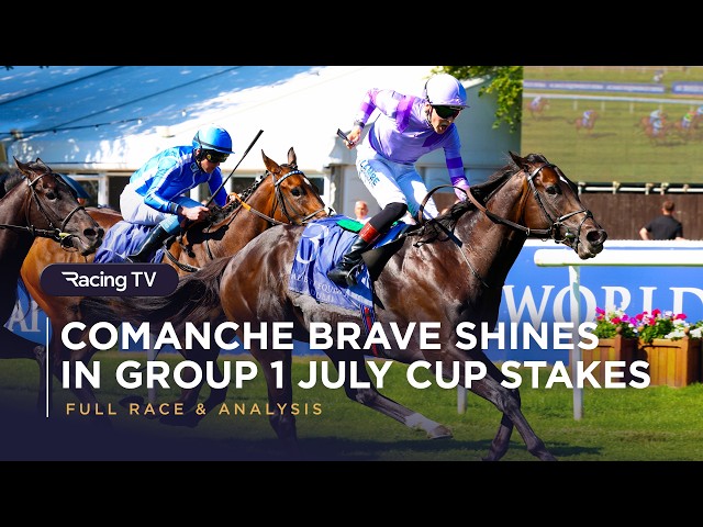 Comanche Brave storms to July Cup glory under Billy Loughnane | Racing TV