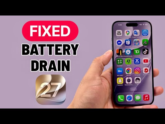 iOS 27 Battery Drain Issue (FIXED)