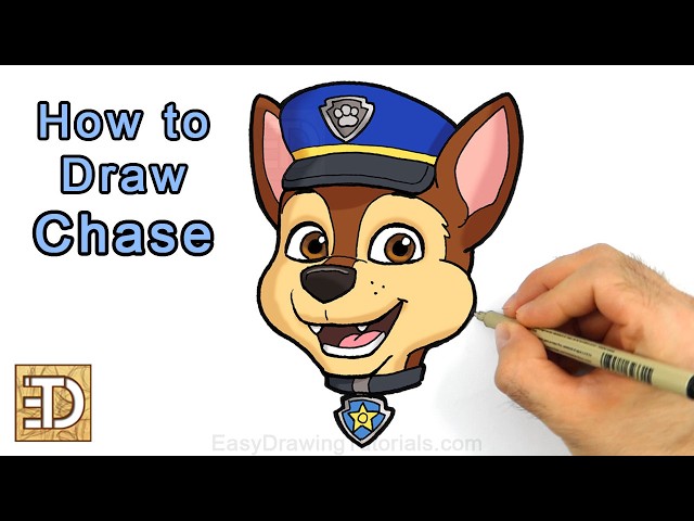 How to Draw Chase from Paw Patrol